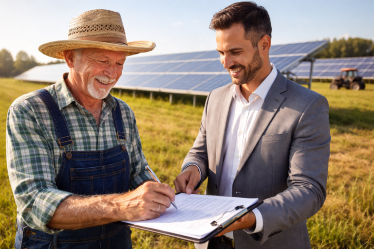privati cedere terreno per mettere pannelli solari azienda che investe