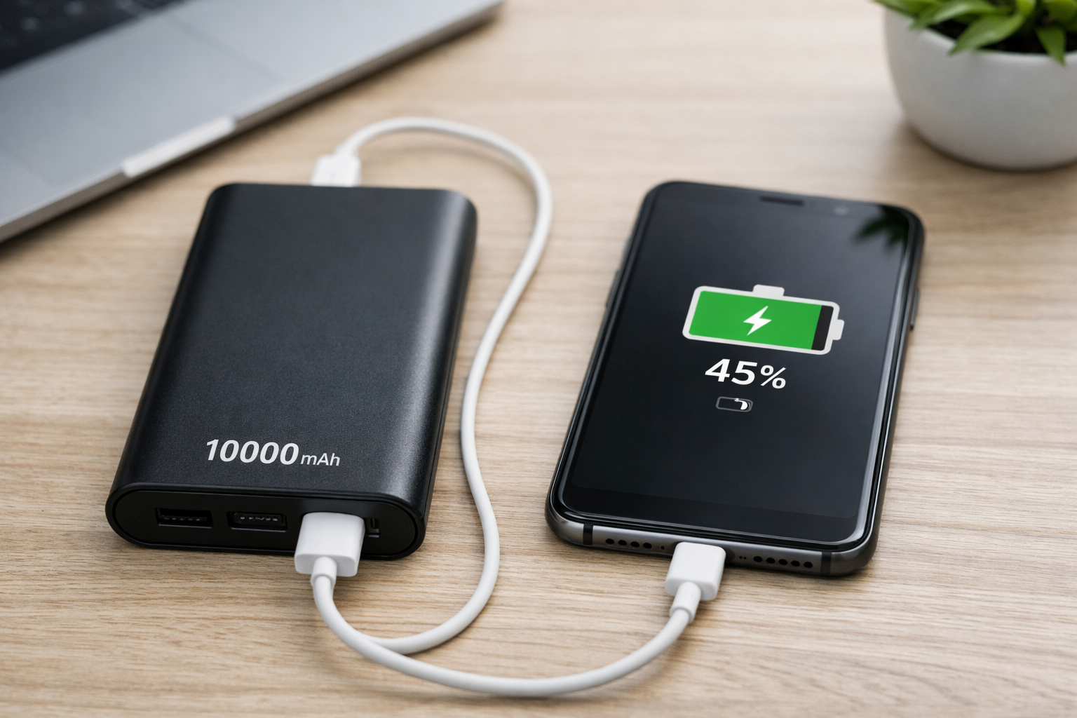 10000 mAh power bank how long does it last