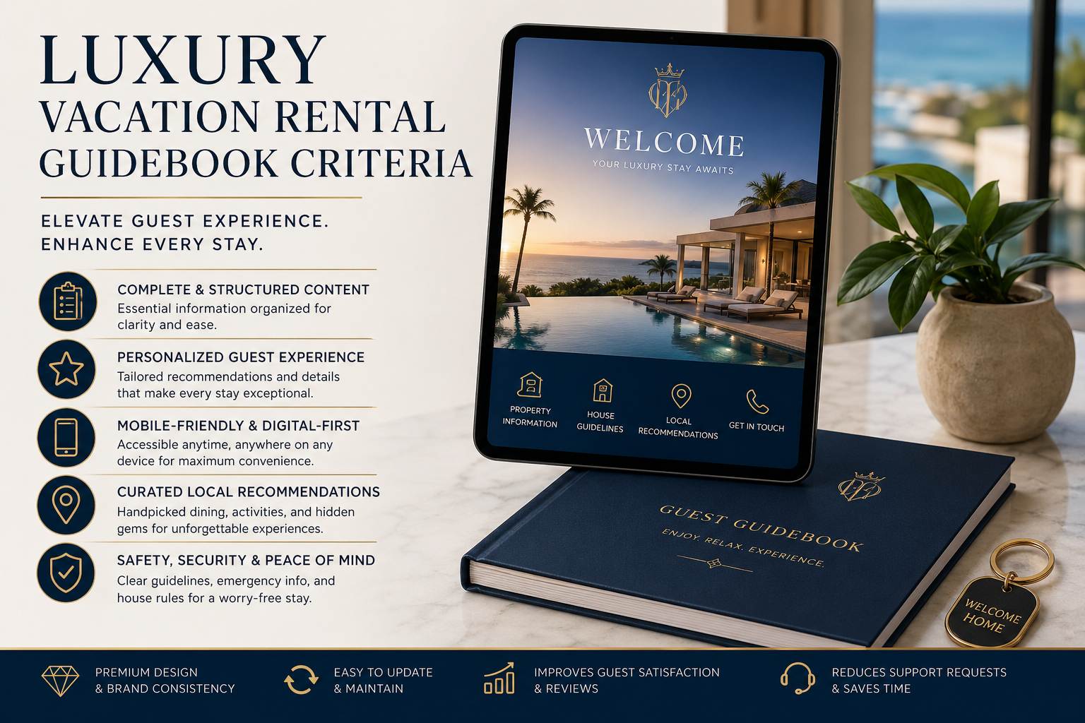 luxury vacation rental guidebook criteria